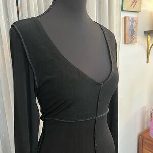 Moda International Black Long Sleeve Dress